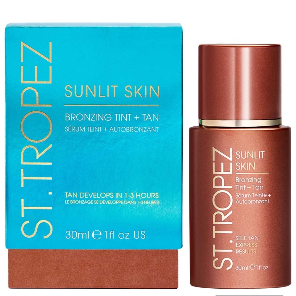 St. Tropez Sunlit Skin Bronzing Tint and Self Tan Face Serum